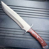 15.75" Survival Rambo FIXED BLADE Full Tang Camping KNIFE Hunting Bowie Machete