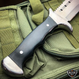 *Custom Engraving* 15" TACTICAL SURVIVAL Rambo Full Tang FIXED BLADE Camping KNIFE Hunting w SHEATH