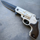 *Custom Engraving* Revolver Spring Assisted Pocket Knife