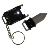 Survival Mini Pocket EDC Knife LED Light w/ Key Chain