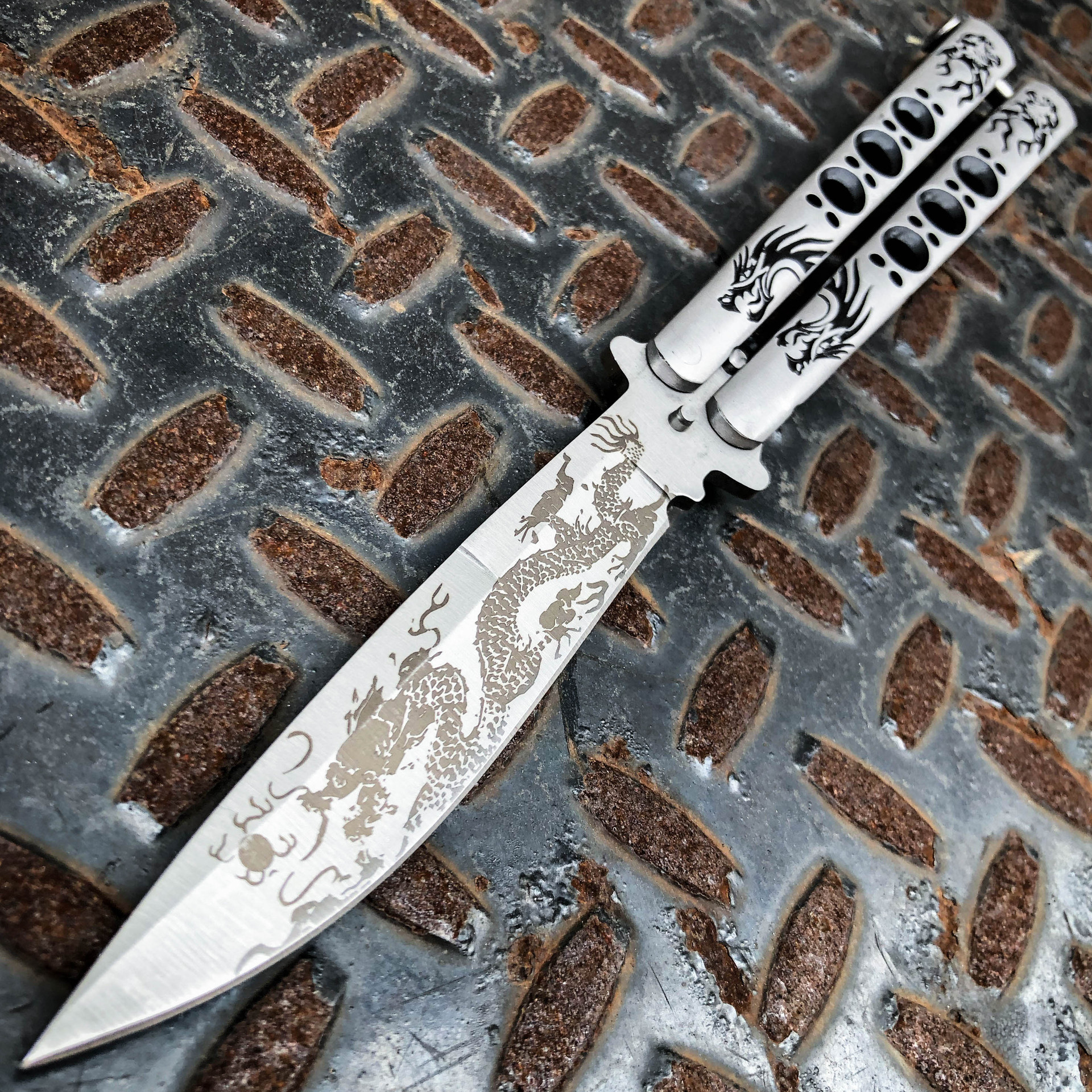 Tactical Balisong Butterfly Knife MEGAKNIFE