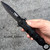10" Black Combat Tactical Assisted Open Folding Dagger Style Pocket Knife Blade