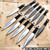 12 PC 6.75" Black Silver Tactical Ninja Throwing Blade Knife Kunai Knives 12 PC 6.75" Black Silver Tactical Ninja Throwing Blade Knife Kunai Knives