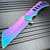 12" HUGE CLEAVER BALL BEARING Assisted Open Pocket Folding Knife RAZOR Blade Rainbow