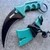  7.5" Fixed Blade Tactical Karambit Hawkbill Neck Knife 