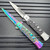 Snake Eye Spring Opening Assisted SKULL Tactical Stiletto Style Pocket Knife