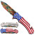 Land Of The Free Statue Of Liberty USA American Flag Patriotic Pocket Knife Land Of The Free Statue Of Liberty USA American Flag Patriotic Pocket Knife