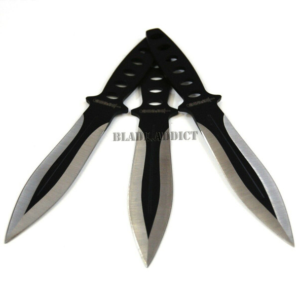 24PC Ninja Tactical Hunting MIXED Knives Ninjutsu Kunai Throwing Knife  Blade Set