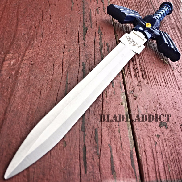 11" Legend of Zelda Hylian Hyrule Ocarina of Time Master Sword Short Dagger Blue