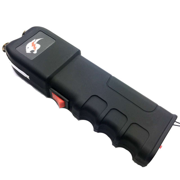 Tactical BLACK Stun Gun 999 MV Rechargeable LED POLICE Stun Gun