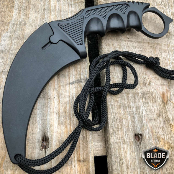  TruBlu Supply Doppler Karambit Hawkbill Full Tang Neck Knife  w/ABS Sheath (Limited Edition) (Marble Fade) : Sports & Outdoors