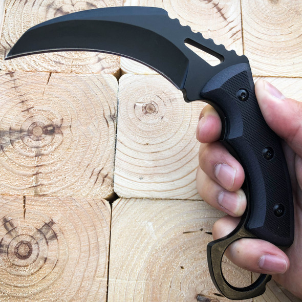 7" Heavy Duty Raptor Claw Karambit Talon Fixed Blade Hunting Survival Knife NEW