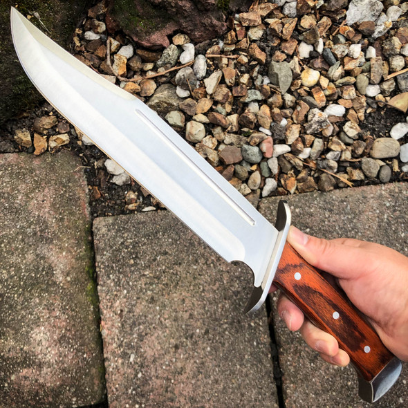 15.5" WOODSMAN BOWIE Machete Hunting KNIFE FIXED BLADE