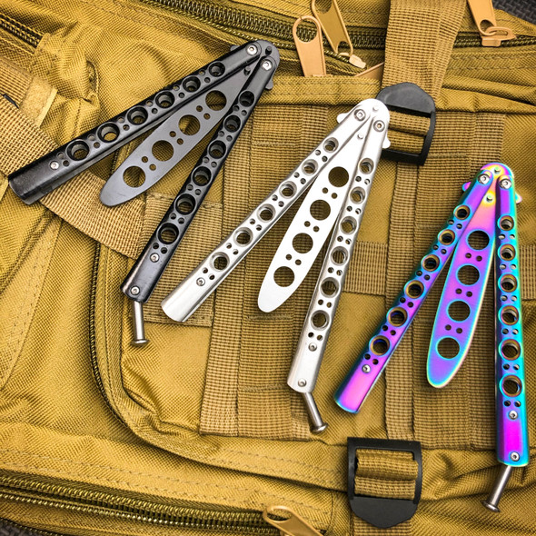 5.5 Closed Military Shark Balisong Trainer Butterfly Knife