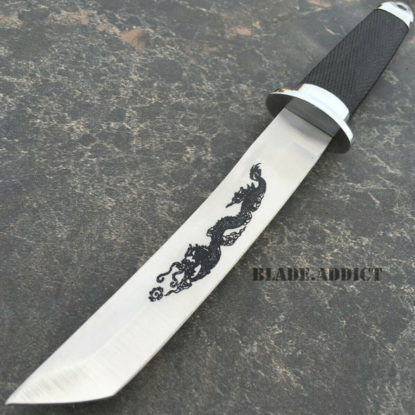 9" Samurai Katana Style Dragon Tanto Short Sword Hunting Knife Dagger Ninja NEW
