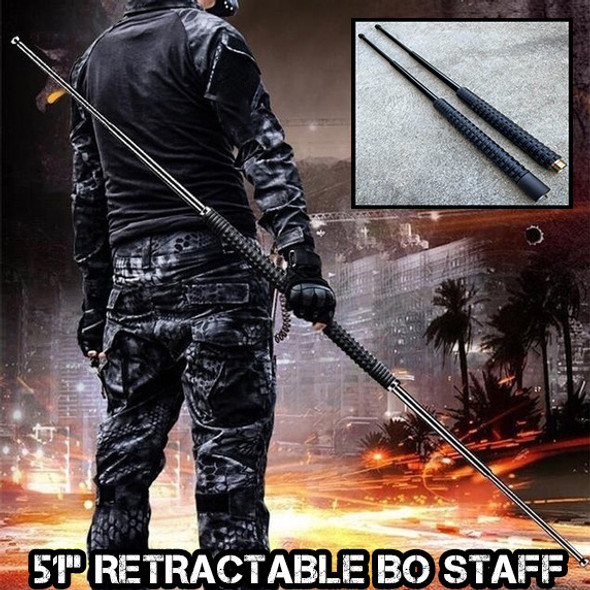EXTRA LONG Self Defense EXTENDABLE Walking Stick Baton Style Tactical