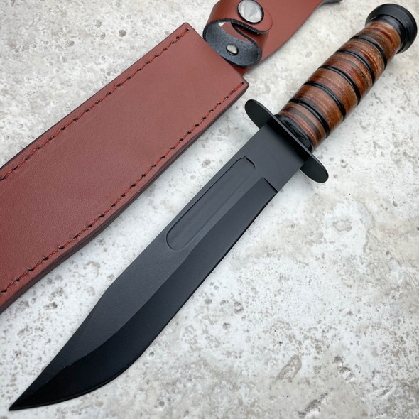 12Military Hunting Tactical Fixed Blade Combat Knife with Kydex Sheath