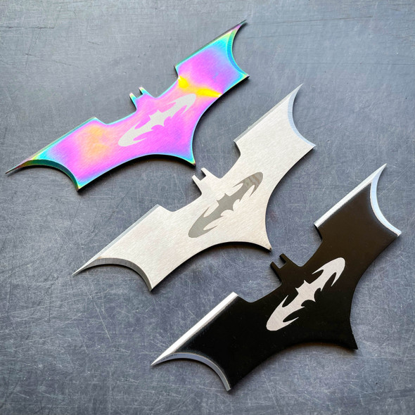 3PC Multi Color Bat Throwing Knives