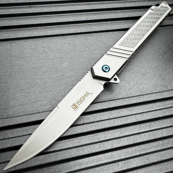 Sigma Ball Bearing Gray Pocket Knife