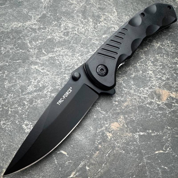 8" Black EDC Pocket Knife