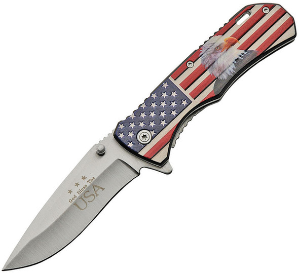 USA Flag America Design Pocket Knife