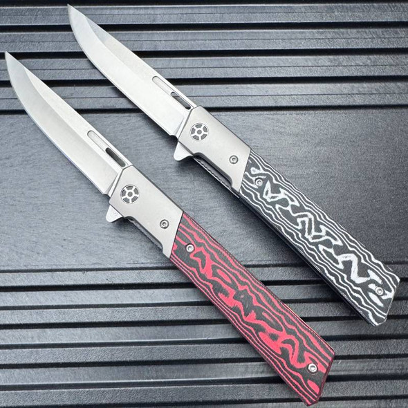 D2 Ball Bearing Micarta Pocket Knife