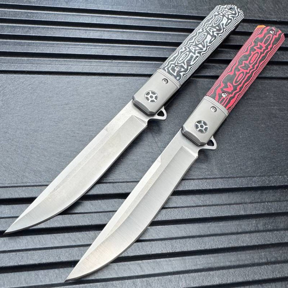 D2 Ball Bearing Micarta Folding Pocket Knife