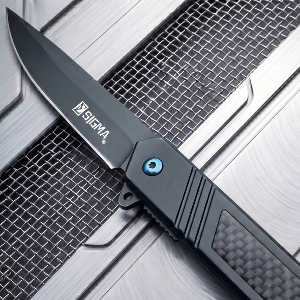 Sigma Ball Bearing Black Pocket Knife