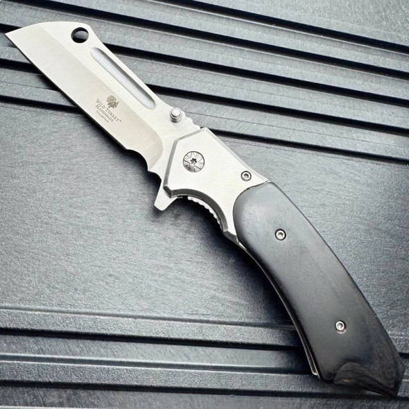 8" CLEAVER Blade Spring Assisted Pocket Knife