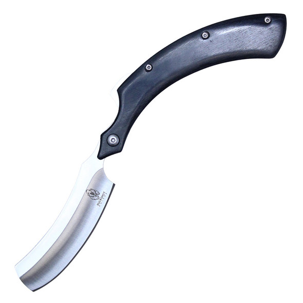 8" Buckshot Straight Razor (Black)