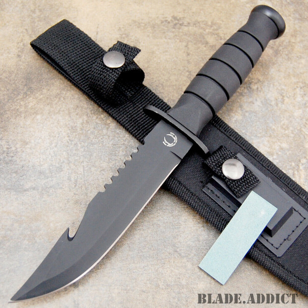 10.5" Fixed Blade Gut Hook Hunting Knife