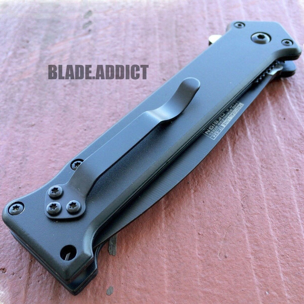 8" TAC FORCE SPRING ASSISTED FOLDING STILETTO TACTICAL KNIFE Blade Pocket Open 5