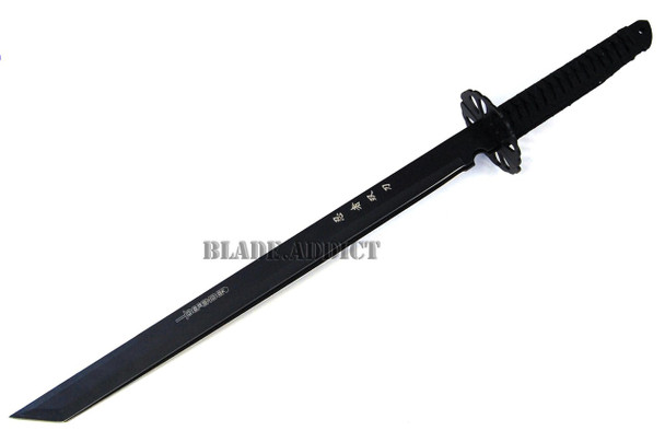 2PC 27" HUNTING DOUBLE NINJA MACHETE KNIFE MILITARY TACTICAL SURVIVAL SWORD