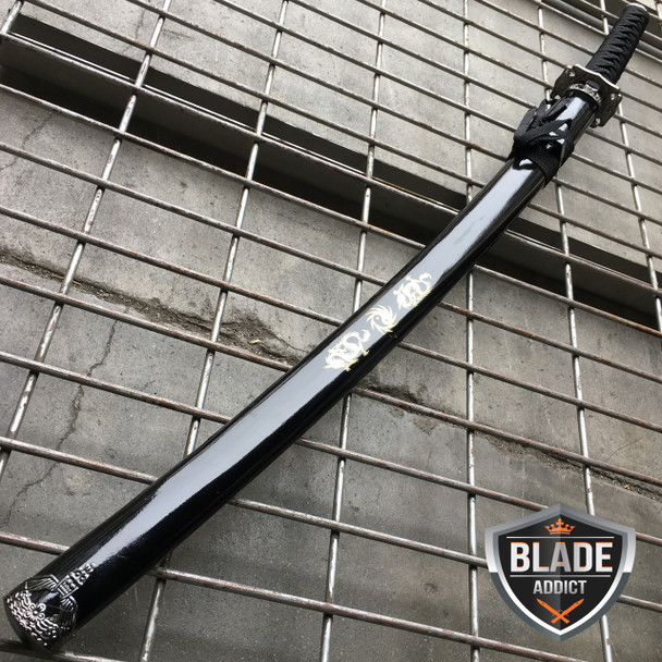 40" Black Dragon SAMURAI NINJA Bushido KATANA Japanese Sword Blade