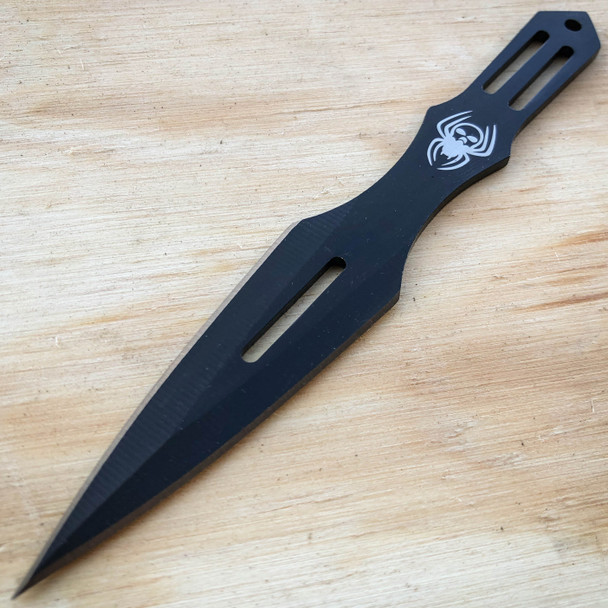 6PC 5.5" SPIDER Kunai HUNTING Throwing Knives Ninja Knife Set + SHEATH