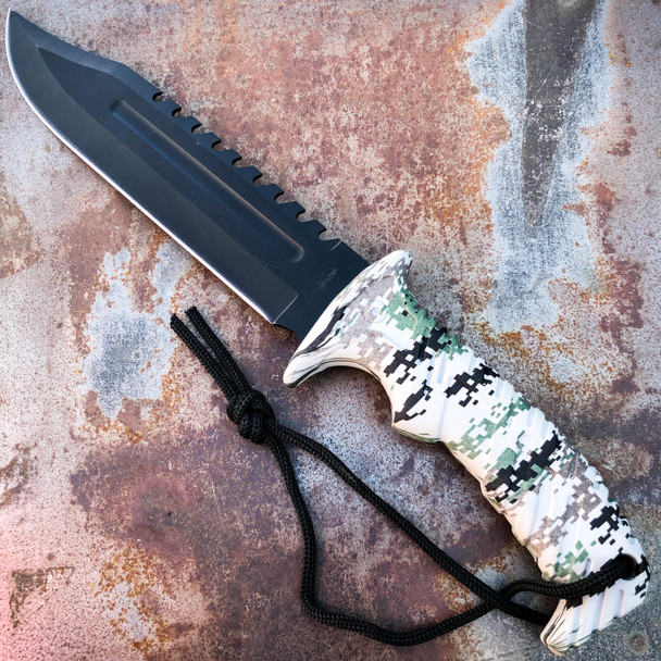 12.5" Military Combat Tactical Hunting Fixed Blade Knife