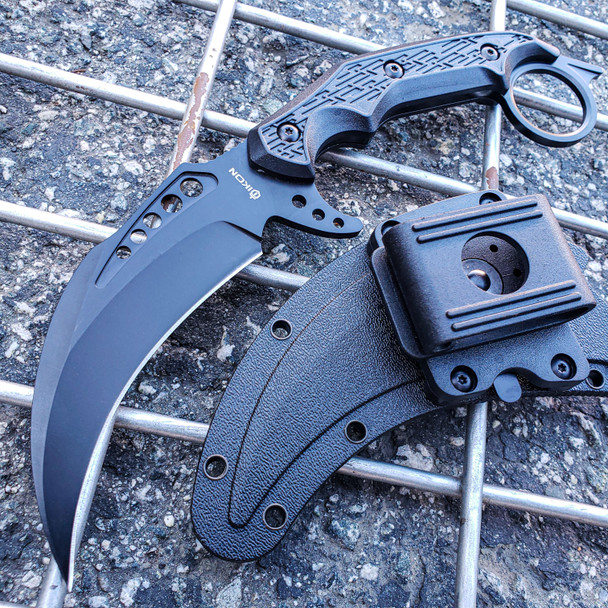 9.5" CSGO Tactical Combat Full Tang Talon Fixed Blade Hunting Survival Karambit Knife