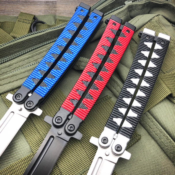 9.5" Samurai Japanese Style Tanto Blade Butterfly Knife Balisong 