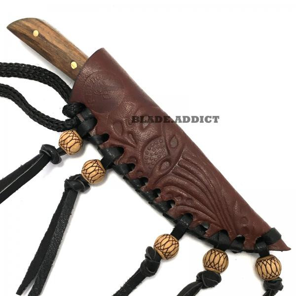 NEW Mountain Man Patch Knife Western Style Skinner Fixed Blade Trade + Sheath