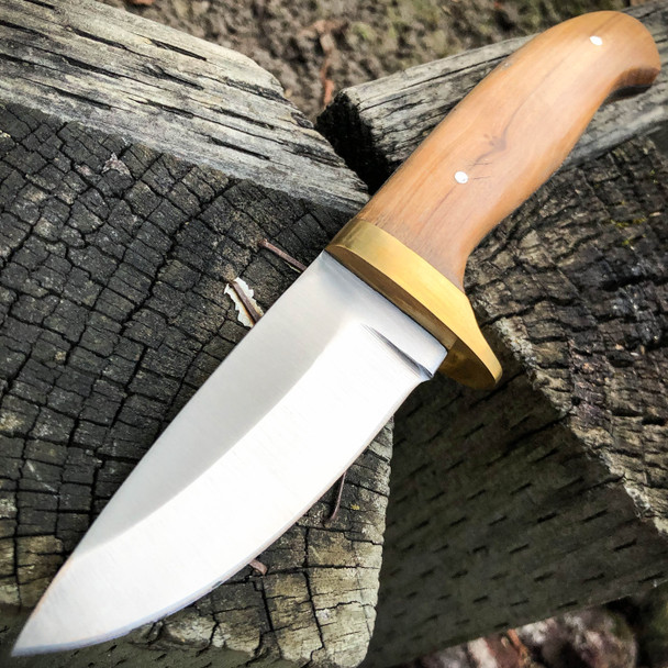 7.5" Drop Point Skinning Knife Hunting Survival Fixed Blade Full Tang