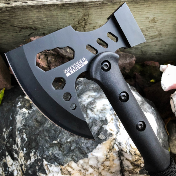 17" Tactical TOMAHAWK THROWING AXE BATTLE Hatchet Hunting Knife SURVIVAL CAMPING