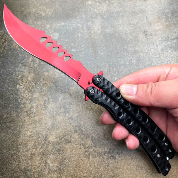 9" The Predator Curved Blade Balisong