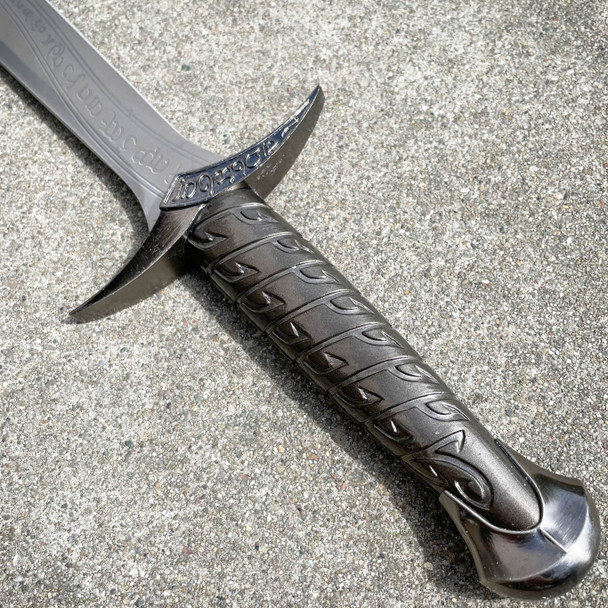 24" LORD OF THE RINGS Frodo MEDIEVAL ROMAN FANTASY DAGGER SWORD BLACK KNIFE