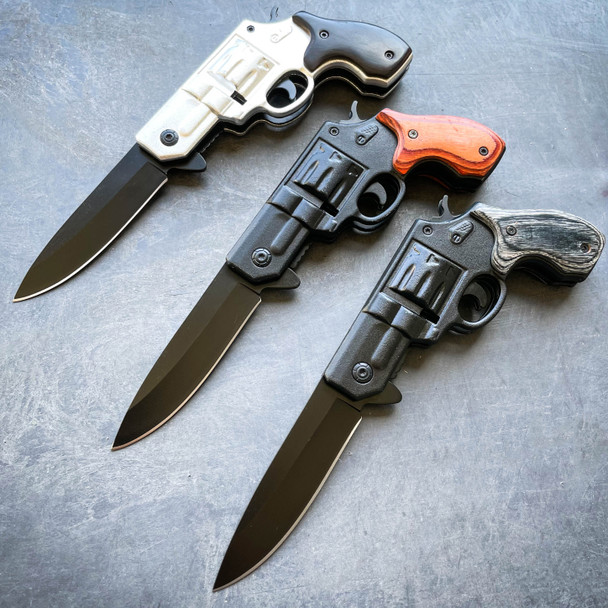 Revolver Spring Assisted Pocket Knife