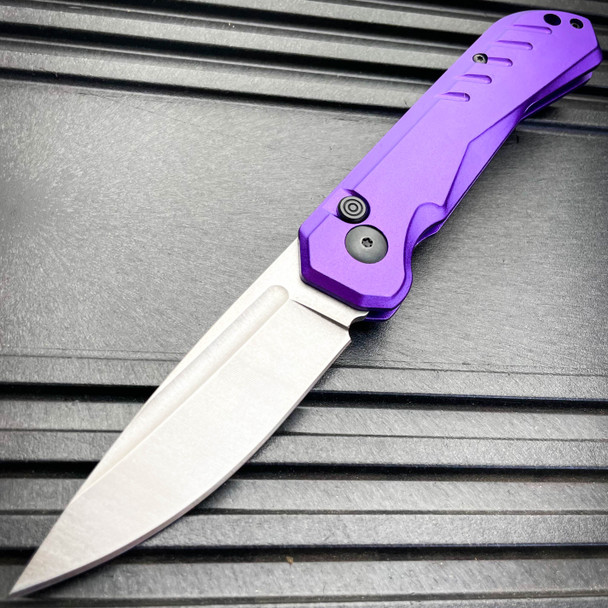 Clip Point Military Switch Blade Pocket Knife