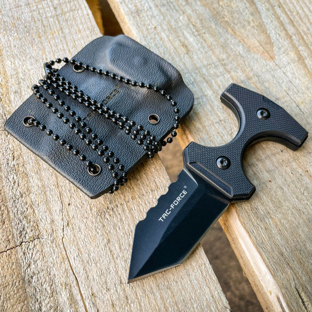 Militant Black Fixed Blade Neck Knife