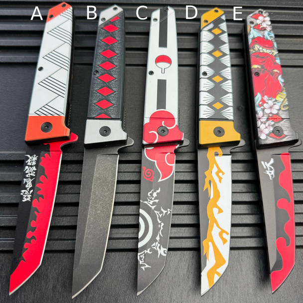 Anime Spring Assisted Pocket Knife