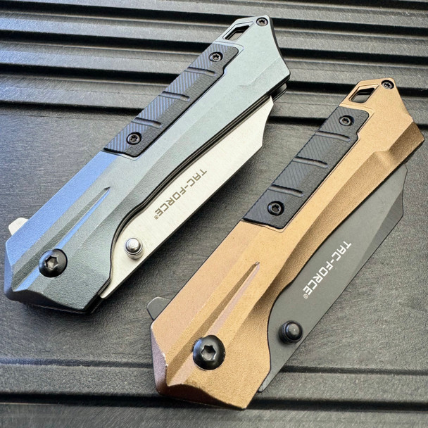 8" Tac Force Cleaver Spring Assisted Pocket Knife