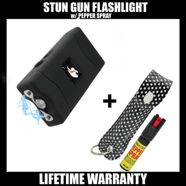 Combo Set - Flashlight Stun Gun + Pepper Spray