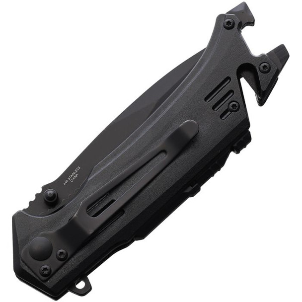 S-TEC Linerlock A/O Black Aluminum Folding Stainless Pocket Knife S-TEC Linerlock A/O Black Aluminum Folding Stainless Pocket Knife